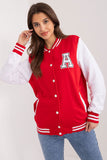 Chic Women's Sports Sweatshirt with Snap Closure & Pockets