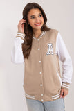 Stylish Women's Sports Sweatshirt with Pockets and Patches