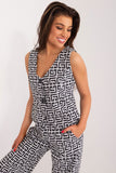 Elegant Geometric Fabric Vest for Chic Styling