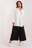 Casual Shirt with Decorative Ribbing on Sleeves