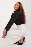 Fitted Long Sleeve Turtleneck Blouse for Everyday Wear