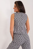 Elegant Geometric Fabric Vest for Chic Styling