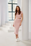 Casual Knitted Midi Skirt for Effortless Style