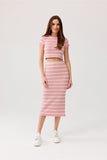 Casual Knitted Midi Skirt for Effortless Style