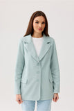Timeless Herringbone Blazer with Flap Pockets