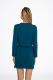 Lightweight Summer Women's Bathrobe in Deep Sea Shade