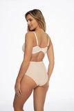 Classic Cut Midi-Bikini Panties Two-Pack in Black & Beige