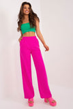 Elegant Women's Unbuttoned High Waist Straight Pants