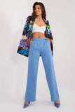 Elegant High-Waisted Unbuttoned Women's Pants