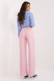 Elegant Women's High-Waist Unbuttoned Pants with Pockets