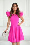 Elegant Dress with Unique Shoulder Buffets for Any Occasion