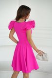 Elegant Dress with Unique Shoulder Buffets for Any Occasion