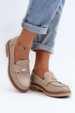 Elegant Women's Leather Moccasins with Comfort Footbed