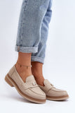 Elegant Women's Leather Moccasins with Comfort Footbed
