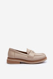 Elegant Women's Leather Moccasins with Comfort Footbed