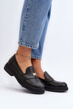 Elegant Women's Flat Leather Moccasins with Padded Comfort