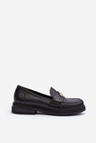 Elegant Women's Flat Leather Moccasins with Padded Comfort