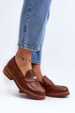 Elegant Women's Leather Moccasins with Comfortable Fit