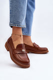 Elegant Women's Leather Moccasins with Comfortable Fit