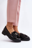 Chic Women's Leather Moccasins with Bow Detail