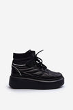 Trendy Women's Platform Sports Shoes in Natural Leather