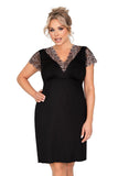 Elegant Emma Plus Shirt with Lace Detailing