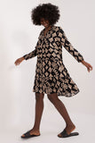 Chic Oversize Summer Dress with Unique Print and Ruffles