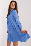 Summer Casual Dress with Ruffle Hem and 3/4 Sleeves