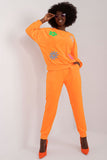 Floral Printed Velour Sweatshirt and Pants Set