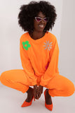 Floral Printed Velour Sweatshirt and Pants Set