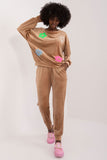 Elegant Floral Velour Set for Casual Comfort and Style