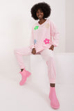 Floral Velour Set for Elegant Casual Relaxation