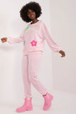 Floral Velour Set for Elegant Casual Relaxation