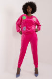 Elegant Velour Set with Floral Print for Casual Comfort