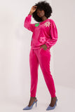 Elegant Velour Set with Floral Print for Casual Comfort