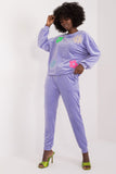 Elegant Velour Set with Floral Print for Casual Relaxation