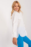 Elegant Long Sleeve Classic Shirt with Embroidered Cuffs