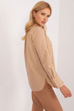 Elegant Classic Shirt with Embroidered Details and Zircons