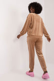 Elegant Floral Velour Set for Casual Comfort and Style