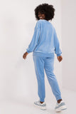 Elegant Floral Velour Set for Casual Relaxation