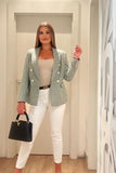 Elegant Blazer with Smooth Satin Lining and Chic Details