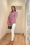 Elegant Blazer with Satin Lining and Chic Details