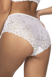 Elegant Lace Full-Cut Seamless Panties with Cotton Gusset