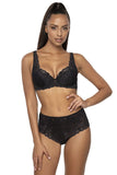Lace Padded Bra with Satin Bow Detail and Adjustable Straps