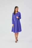 Short Collarless Jacket with Imitation Pocket, Chic Style