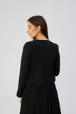 Chic Short Jacket with Imitation Chest Pocket