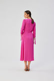 Elegant A-Line Viscose Dress with Unique Details