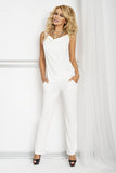 Viscose Open Shoulder Shirt & Elastic Waist Pants Set