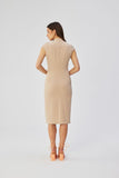 Charming Polish Crafted Dress with Elegant V Neckline