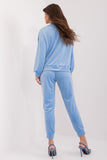 Stylish Velour Set with Adjustable Waist and Decorative Bow
